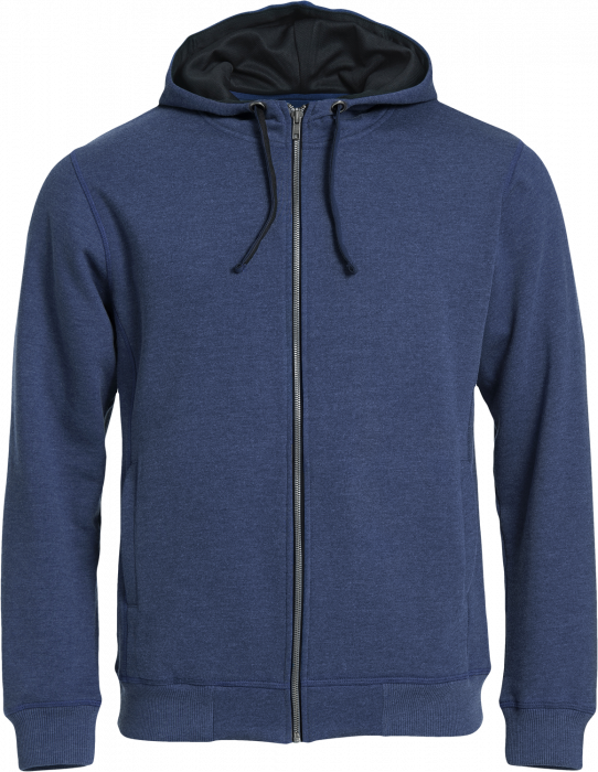 Clique - Classic Hoody Full Zip - Blauw & zwart