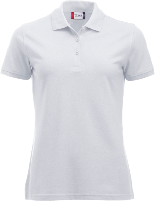 Clique - Manhatten Polo Tee Women - Wit