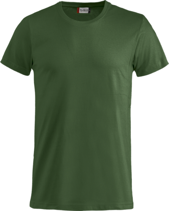 Clique - Basic Bomulds T-Shirt Børn - Flaskegrøn