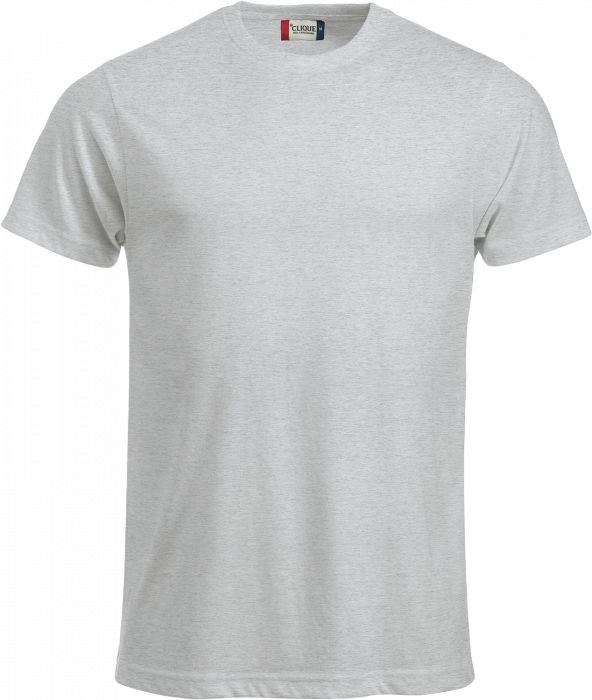 Clique - Klassisk Bomulds T-Shirt - Aske