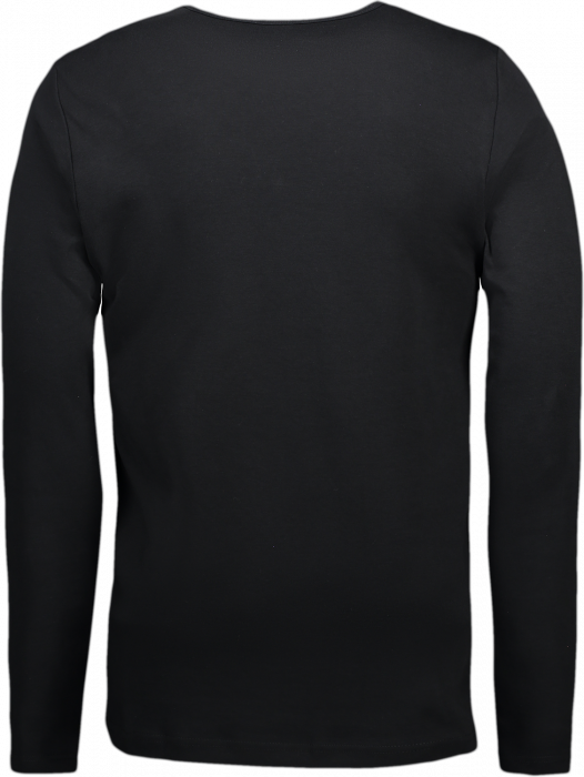 ID - Mens' Interlock T-Shirt Long-Sleeved - Zwart