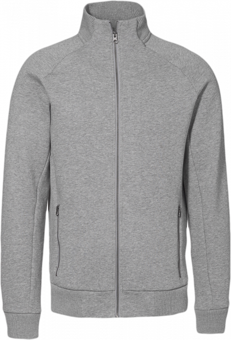 ID - Full Zip Sweat - Grey Melange