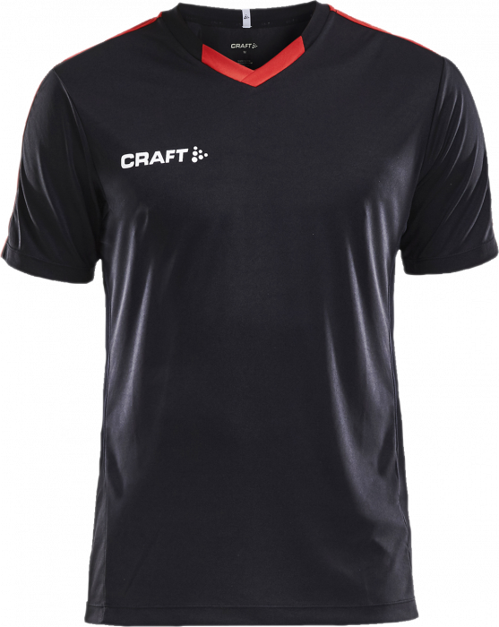 Craft - Progress Contrast Jersey Junior - Preto & vermelho