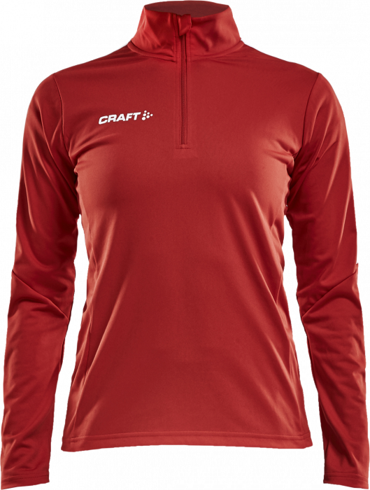 Craft - Progress Halfzip Women - Rojo & blanco