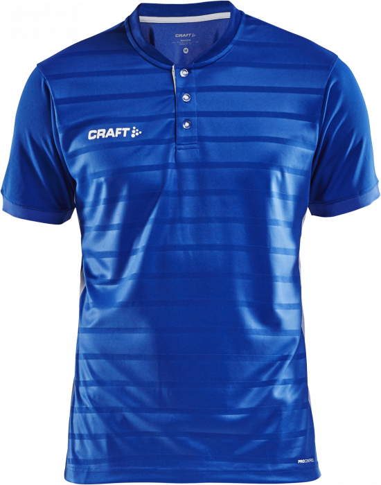 Craft - Pro Control Button Jersey - Niebieski & biały