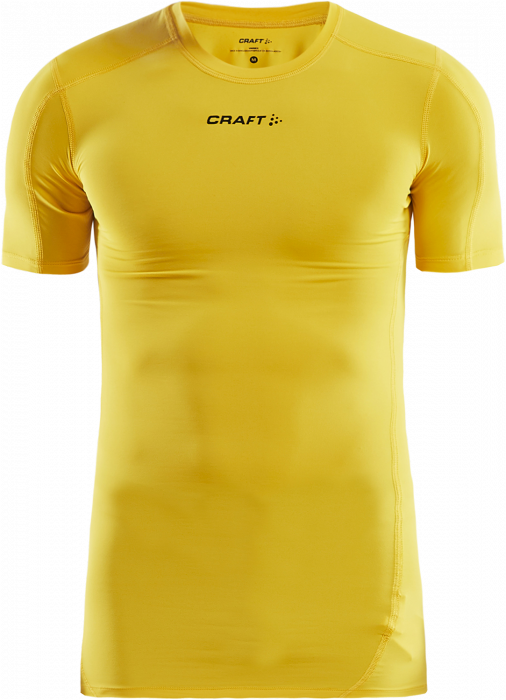Craft - Pro Control Compression T-Shirt Youth - Gul & svart