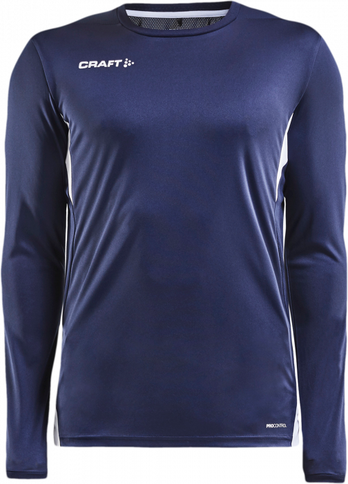 Craft - Pro Control Impact Longsleeve Jersey - Azul marino & blanco