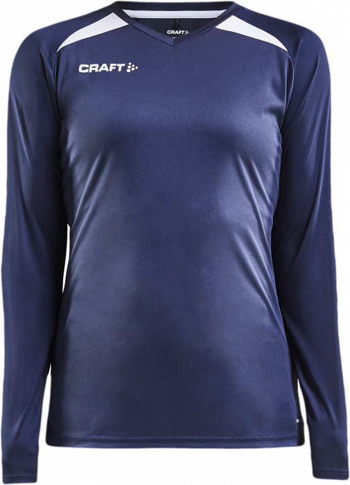 Craft - Pro Control Impact Longsleeve Women - Azul marino & blanco