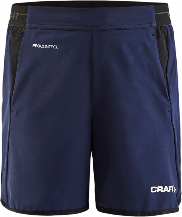 Craft - Pro Control Impact Shorts Junior - Marinblå & vit