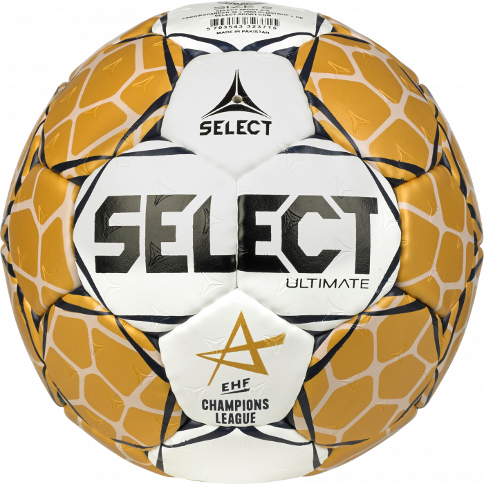 Select - Ultimate Ehf Champions League Handball V23 - Gold & vit