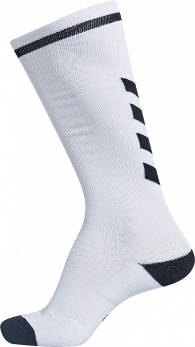 Hummel - Elite Indoor Sock Lang - Hvid & sort