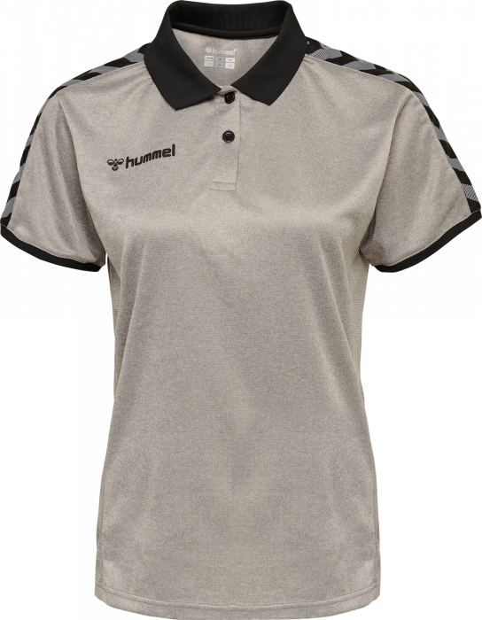 Hummel - Authentic Woman Functional Polo - Grey Melange & nero