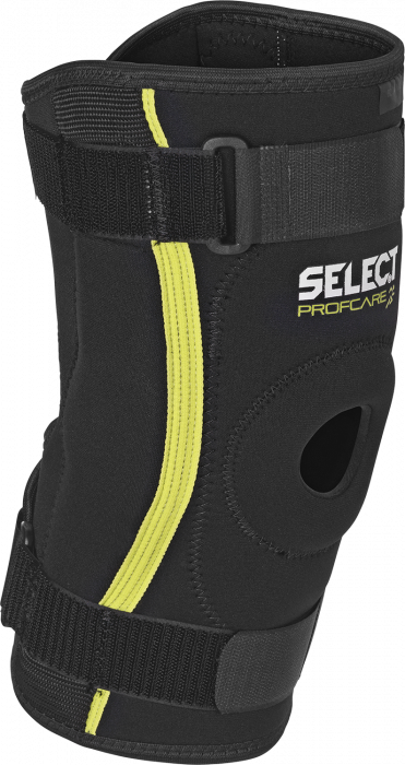 Select - Knee Support With Side Splints - Svart & lime