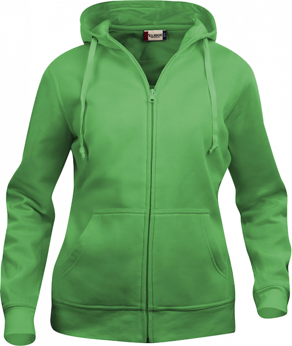 Clique - Full Zip Hoody Women - Zielone jabłuszko