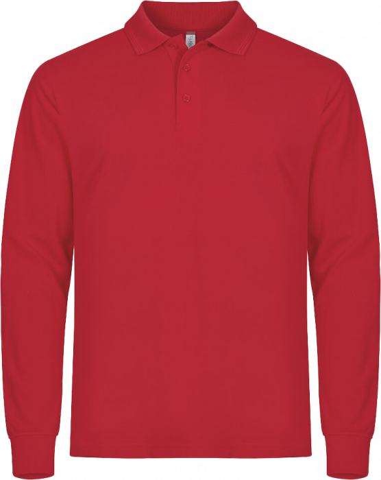 Clique - Manhattan Polo Longsleeve - Rood