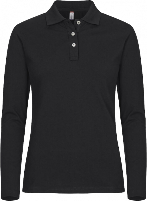 Clique - Stretch Premium Longsleeve Polo Women - Zwart