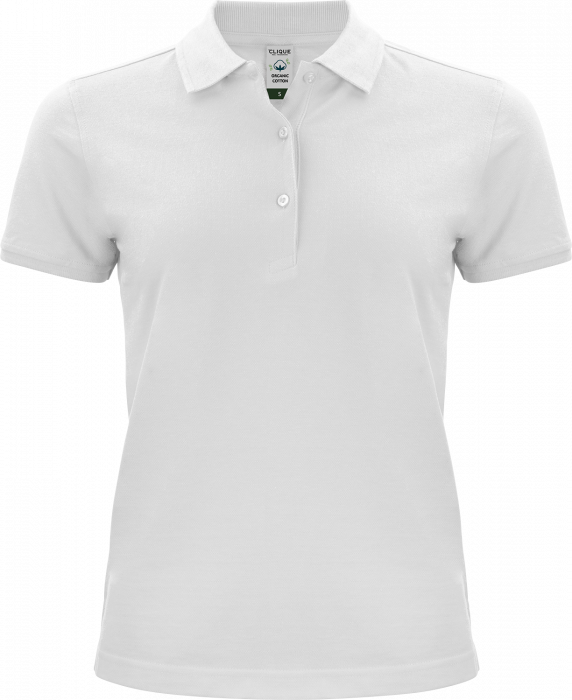 Clique - Classic Organic Polo For Women - Bianco