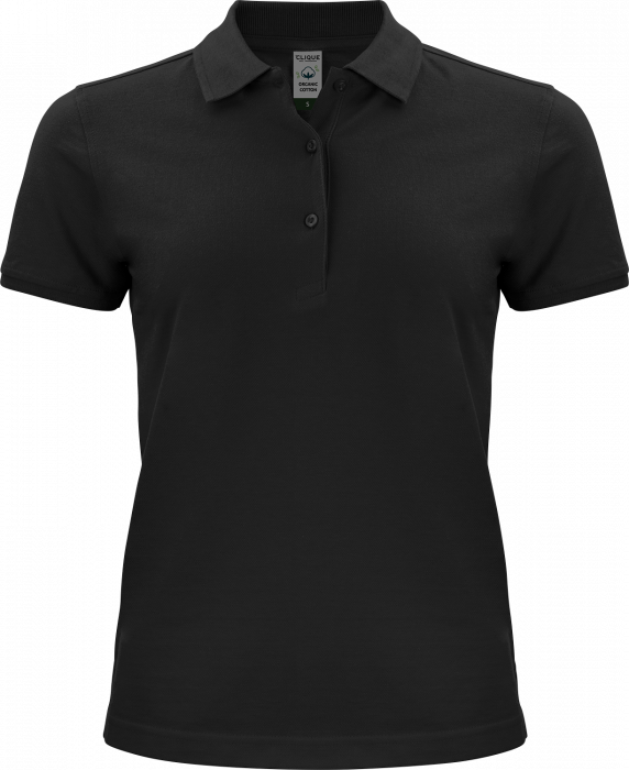 Clique - Classic Organic Cotton Polo - Negro