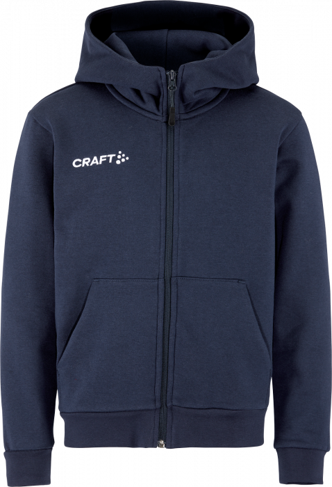 Craft - Community 2.0 Logo Fz Hoodie Jr - Bleu marine