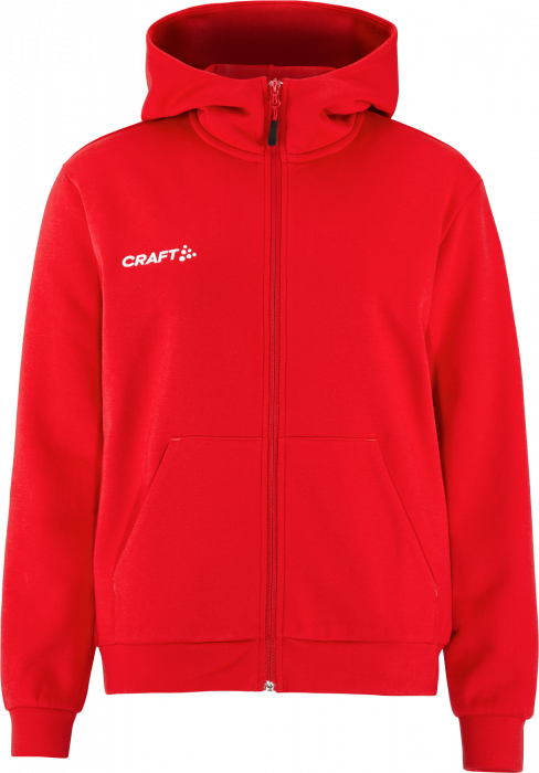 Craft - Community 2.0 Logo Fz Hoodie Women - Czerwony