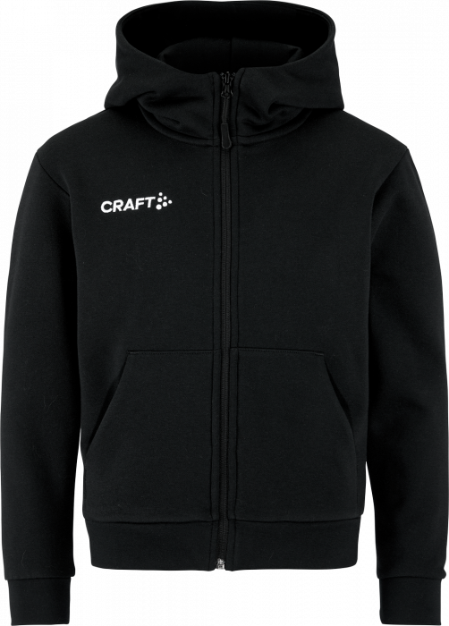 Craft - Community 2.0 Logo Fz Hoodie Jr - Svart