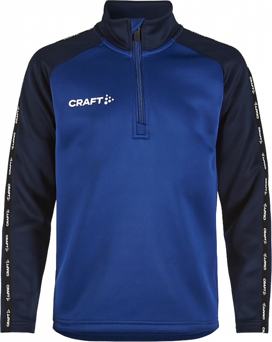 Craft - Squad 2.0 Half Zip Jr - Club Cobolt & granatowy