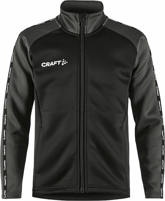 Craft - Squad 2.0 Full Zip Jr - Zwart & grante