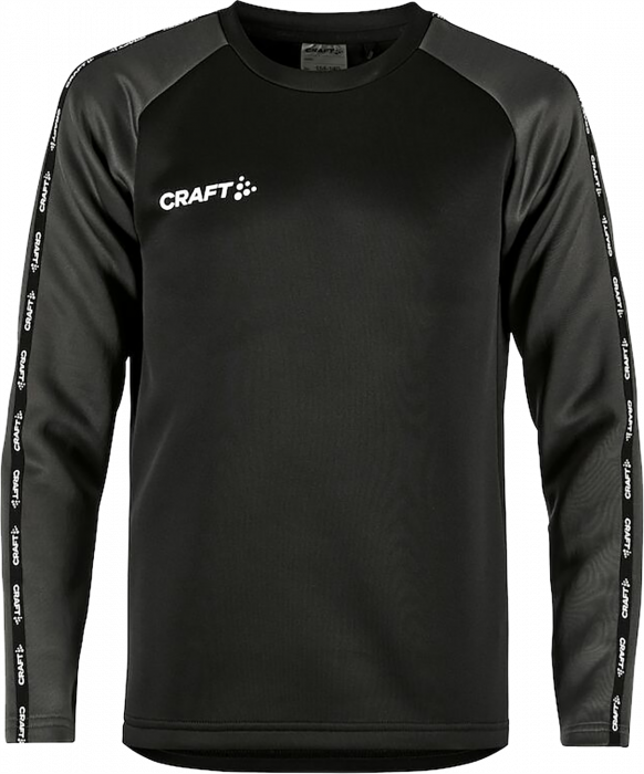 Craft - Squad 2.0 Crewneck Jr - Zwart & grante