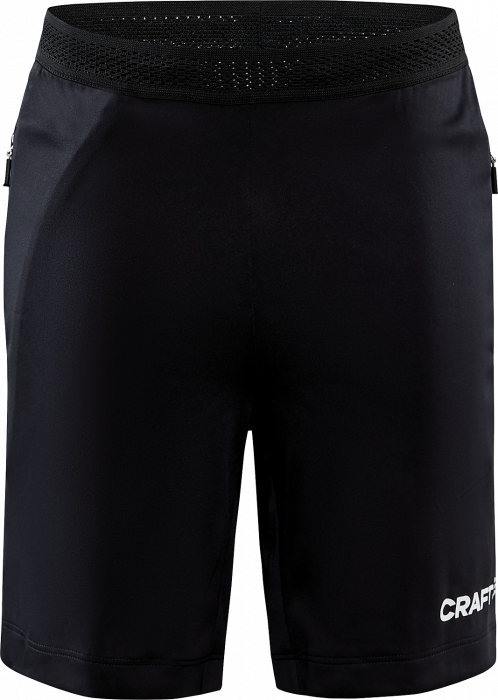 Craft - Evolve Zip Pocket Shorts Junior - Schwarz