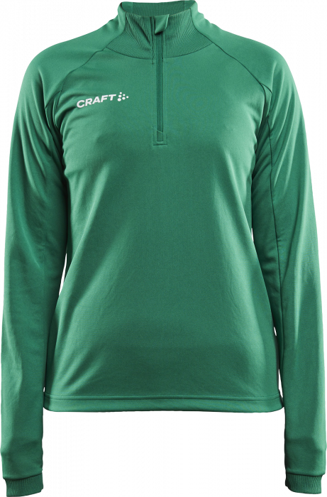 Craft - Evolve Shirt With Half Zip Woman - Grön