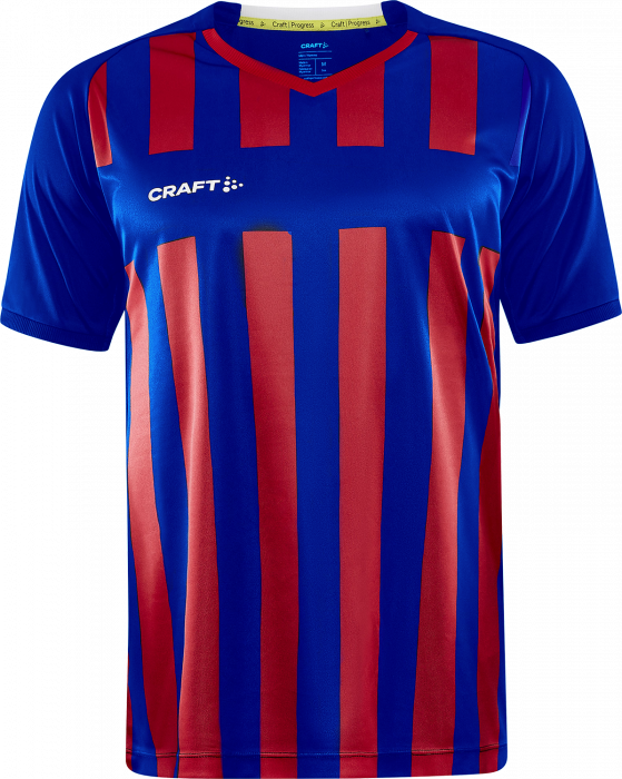 Craft - Progress 2.0 Stripe Jersey Men - Blauw & rood