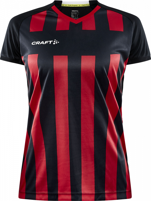 Craft - Progress 2.0 Stripe Jersey Woman - Schwarz & rot