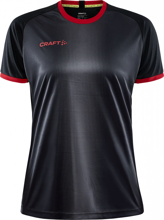 Craft - Progress 2.0 Graphic Jersey Women - Negro & rojo