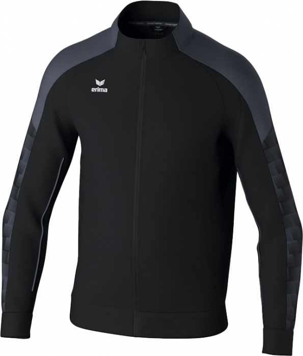 Erima - Evo Star Training Jacket Full Zip - Preto & slate grey