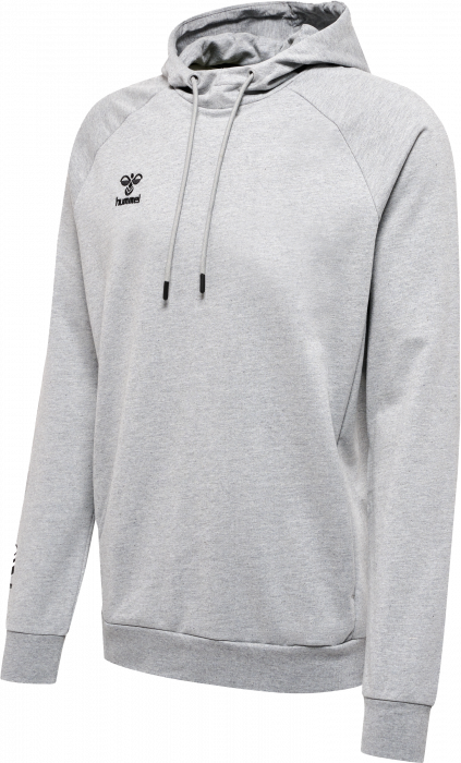 Hummel - Move Grid Cotton Hoodie - Grey Melange