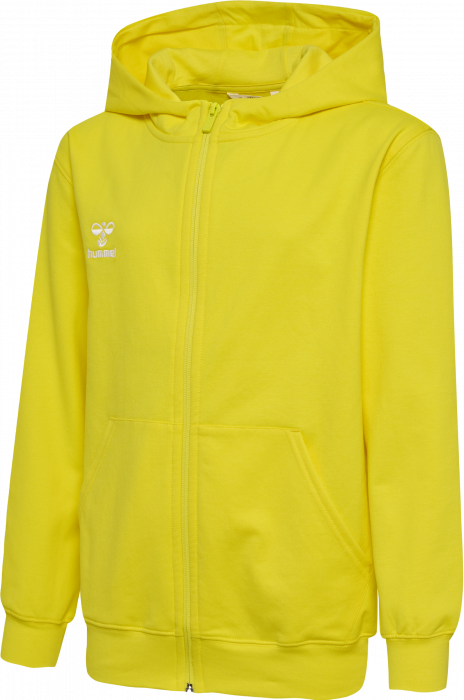 Hummel - Go 2.0 Hoodie W. Zip Kids - Blazing Yellow