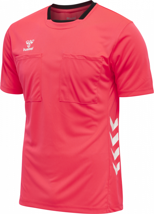 Hummel - Chevron Dommertrøje Kortærmet - Pink Glo