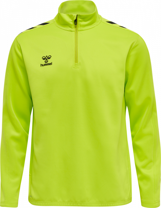 Hummel - Core Xk Half Zip Sweater - Lime & zwart