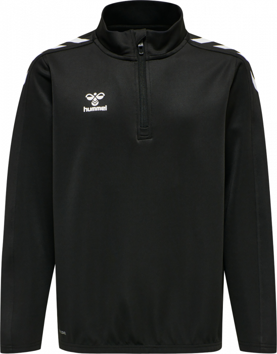 Hummel - Core Xk Half Zip Sweater Jr - Nero & bianco