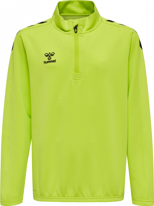 Hummel - Core Xk Half Zip Sweater Jr - Lime & czarny