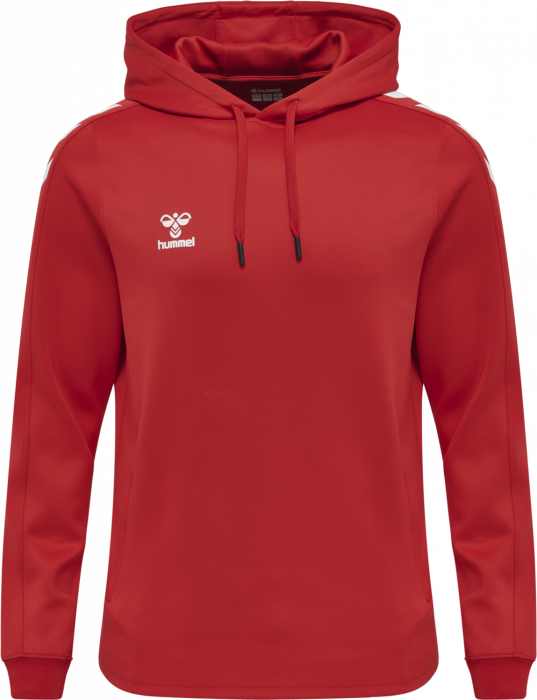 Hummel - Core Xk Hoodie - True Red & blanc