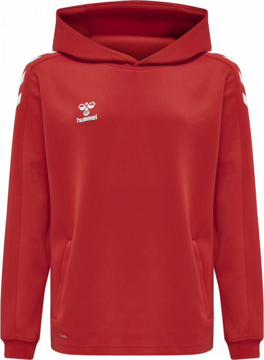 Hummel - Core Xk Hoodie Kids - True Red & bianco