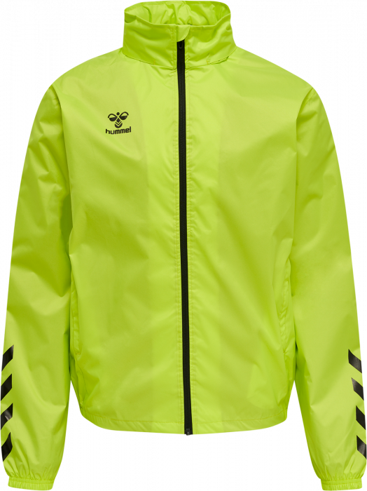 Hummel - Core Xk Spray Jacket - Lime & schwarz