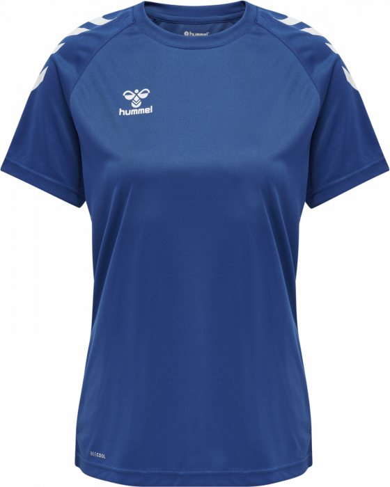 Hummel - Core Xk Poly T-Shirt Women - True Blue & vit