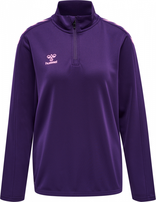 Hummel - Core Xk Half Zip Sweater Women - Acai & lilla candy