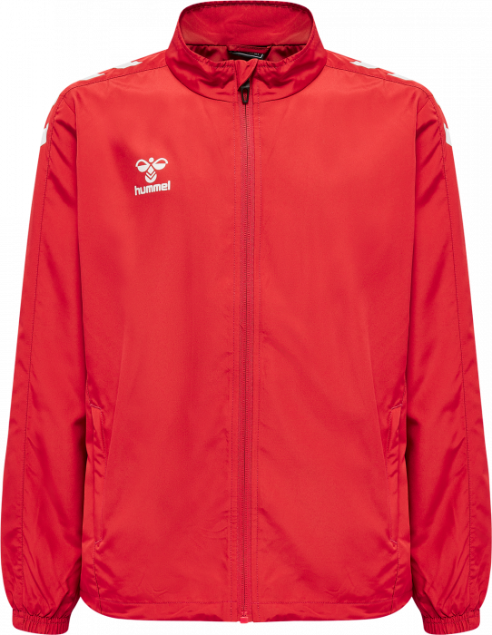 Hummel - Core Xk Micro Jacket Kids - True Red & blanco