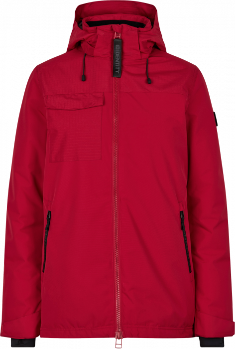 ID - Hooded Winter Jacket Women - Rot