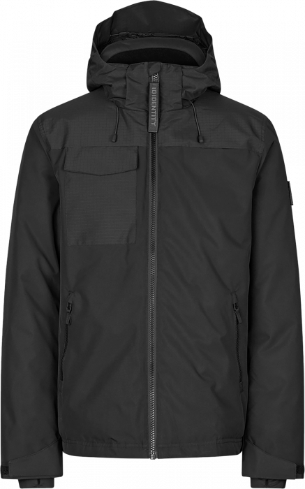 ID - Hooded Winter Jacket Men - Czarny