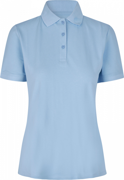 ID - Organic Poloshirt Women - Light blue