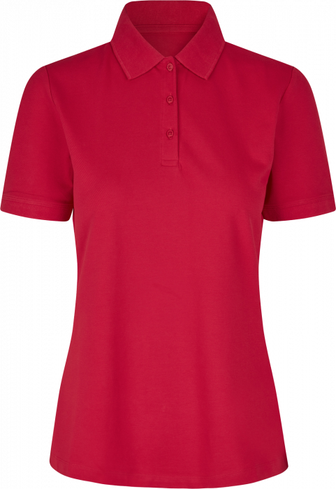 ID - Organic Poloshirt Women - Rosso